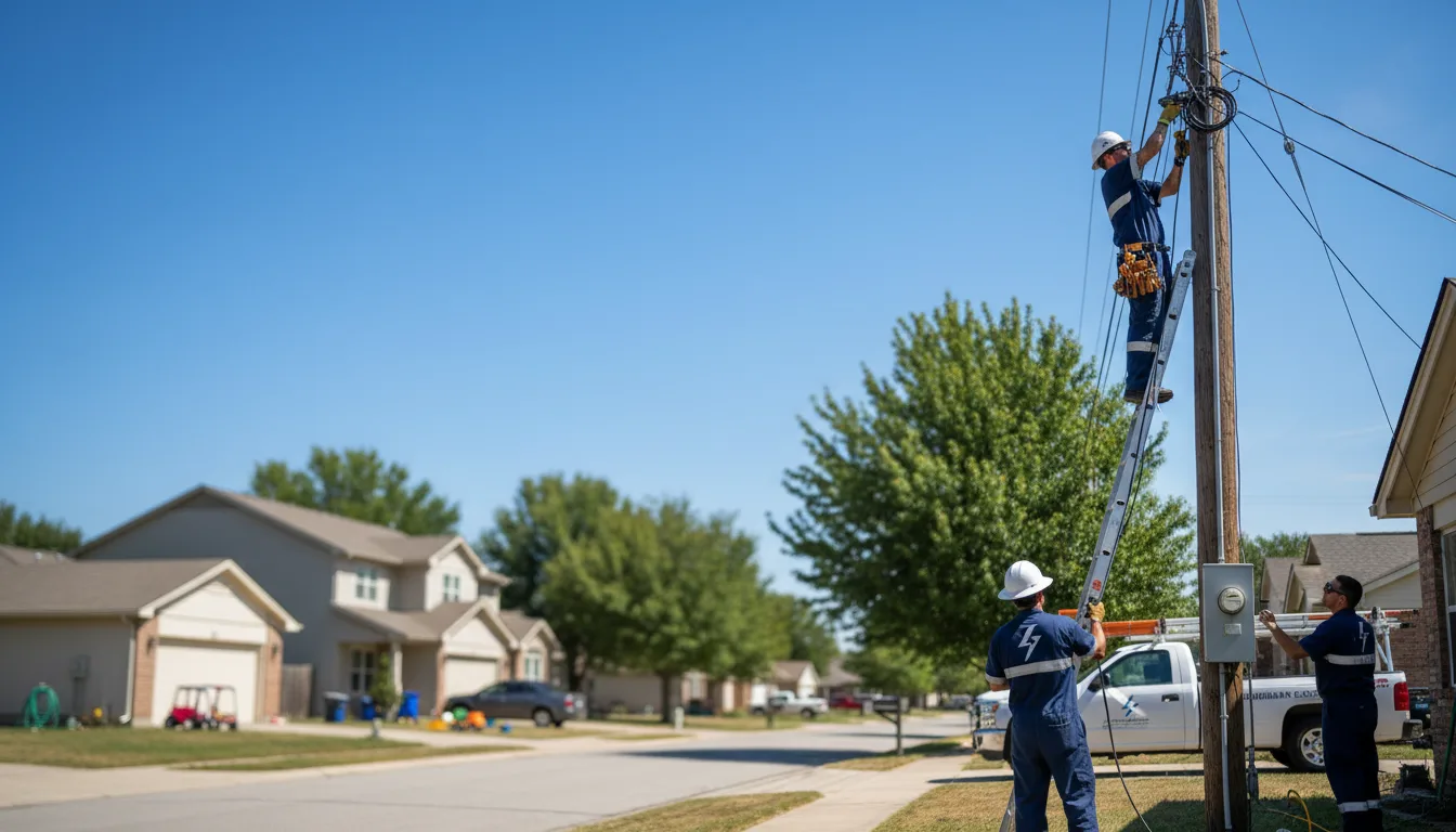 Residential electrician providing installation services in Dover, OH